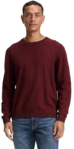 Tom Tailor Herren 1047570 Strickpullover aus Bio-Baumwolle (1er Pack)