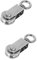 ULTECHNOVO 2 Stk Ringscheibe edelstahlstrohlme gym zubehör Baustellen Seilrolle Edelstahlrolle hebeanlage Messgerät Schlingendraht Leiter-Heberolle Seilrolle aus Stahl Rostfreier Stahl Silver