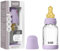 BIBS Boheme Baby Glass Bottle. Anti-colique. Embout rond en latex de caoutchouc naturel. Favorise l’allaitement naturel - Violet Sky