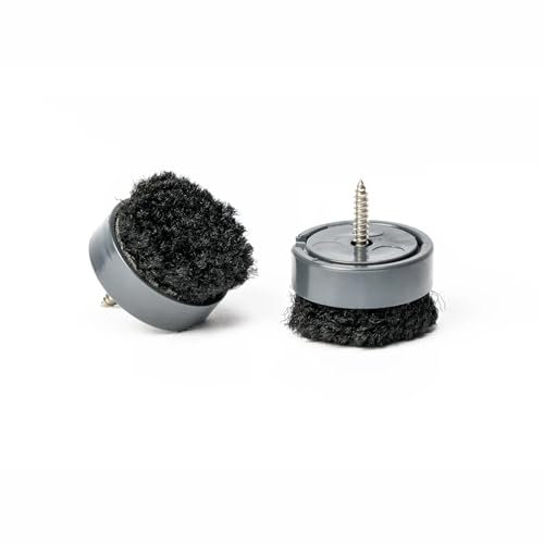 Footclick 2 – Kratzfeste Schraubgleiter für Holzmöbelbeine mit einem Durchmesser von 25 mm oder mehr (25 mm) – 4 Stück