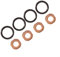Einspritzdüsen-Dichtungsring-Ersatz-Set, 8-teilig, für Opel Astra, Corsa, Meriva, Zafira, Teilenummer 55578387