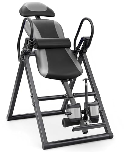 Dripex Inversionsbank, Faltbar, Schwerkrafttrainer, Inversionsbank | Verstellbar, mit Kopfstütze Verstellbar Ausrüstung für Heimfitnessstudio für die Schmerzlinderung