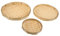Garneck 3Pcs Bamboo Weaving Sieves Food Sieves for Rice Cleaning Snack Container Material for Home and Restaurant Use