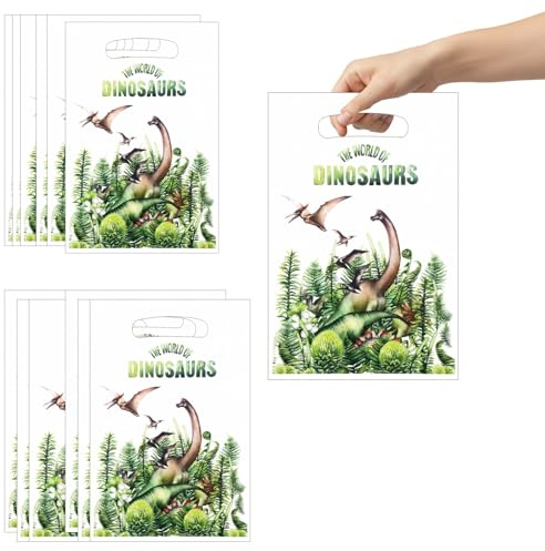 50 Pcs Sacchetti Regalo Dinosauro, Sacchetti Compleanno Dinosauro Feste | Sacchettini Caramelle,Bustine Regalo Compleanno