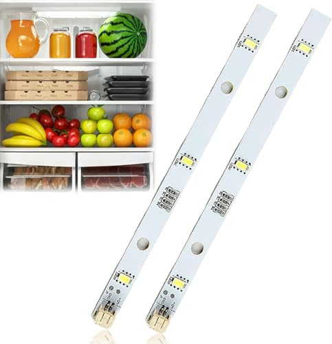 2 Stück LED Kühlschrank Licht für Gorenje RONGSHENG HISENSE Kühlschrank | E349766 MDDZ-162A 1629348,LED Lichtleiste,Ersatz Kühlschranklampe Kompatibel für KIFF5017,5020