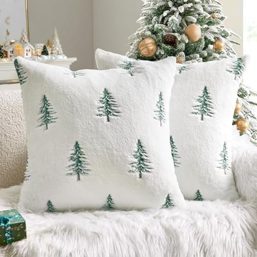 Weihnachtsdeko Innen Weihnachtskissen Kissenbezug 40x40 2er Weihnachten Deko Weihnachtskissenbezug Christmas Decorations Weinachtsdekorationen Kissen Dekokissen Weihnachts Kissenbezüge Kissenhüllen