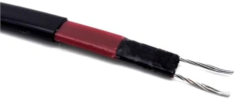 1PCS Silicone Rubber Heating Wire - 36V DC Carbon Fiber Electric Radiant Cable for Warm Floors and Pipe Freeze Protection(15 Meters)