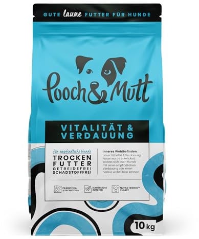 Pooch & Mutt - Health & Digestion, Complete Dry Dog Food (Grain Free), Salmon and Sweet Potato, 10kg