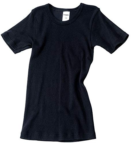 HERMKO 2810 Kinder halbarm Shirt aus 100% Bio-Baumwolle, Kurzarm Unterhemd für Mädchen und Knaben