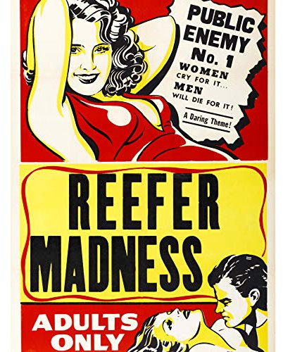 Bumblebeaver Movie Film Reefer Madness Drama Cannabis Marijuana USA Art Print Poster Film RIFF Werbung Theater Vereinigte Staaten von Amerika Kunstdruck