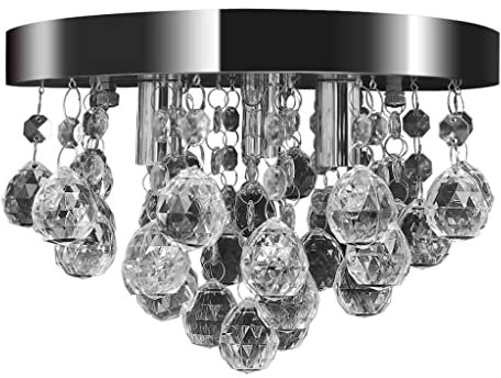 vidaXL Deckenleuchte Chrom Kristall Kronleuchter Deckenlampe Leuchte Lüster