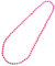 Un collier de fausses perles roses de 100cm.