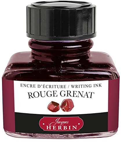 Jacques Herbin 13029T Tinteflakon 30 ml für Federhalter, 1 Stück, Knallrot