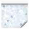 murando - Tapete selbstklebend 10m Wandtattoo dekorative Möbelfolie Dekorfolie Fotofolie Panel Wandaufkleber Wandposter Wandsticker - geometrisch Dreiecke blau weiß f-B-0177-j-d