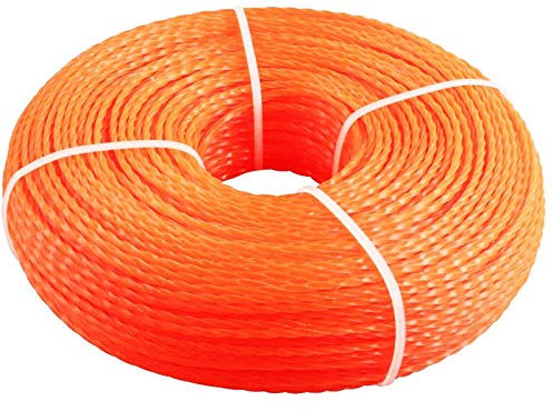 Filo di ricambio per tagliaerba elettrico, 100 m, 2,4 mm, filo di ricambio per tagliaerba elettrico, tagliaerba, tagliaerba, accessori per decespugliatore, corda in nylon