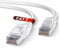 Mr. Tronic Câble Ethernet Cat 7 5m, 100% Cuivre Haute Vitesse cable ethernet- Câble Réseau LAN Rond Intérieur avec Connecteurs RJ45 | 28AWG, SFTP Blindé internet reseau cable (5 Mètres, Blanc)