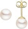 Paar Ohrstecker mit Akoya Perlen 6mm rund 585 Gold Gelbgold Ohrschmuck Damen