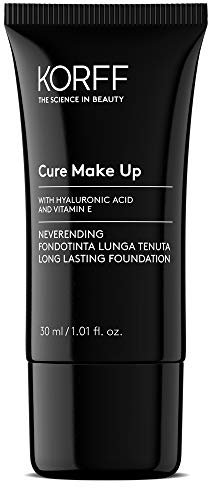 Korff Creme-Foundation, Matt-Effekt, lange Haltbarkeit, mittlere Abdeckung - Hoch, Anti-Aging-Formel mit Hyaluronsäure 04