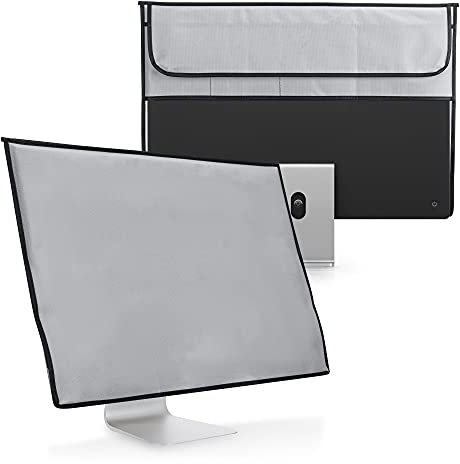 kwmobile Hülle kompatibel mit Apple iMac 24 - mit Fach für Apple Magic Keyboard, Magic Mouse und Kabel - Hellgrau