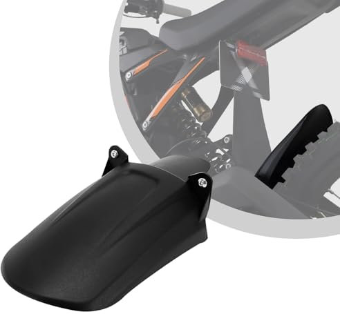 Parafango Posteriore Moto, Parafanghi Moto per Sur Ron, Paraspruzzi Posteriore Moto per Sur Ron Tutti I Modelli Bici Da Cross Elettriche in Plastica, Nera