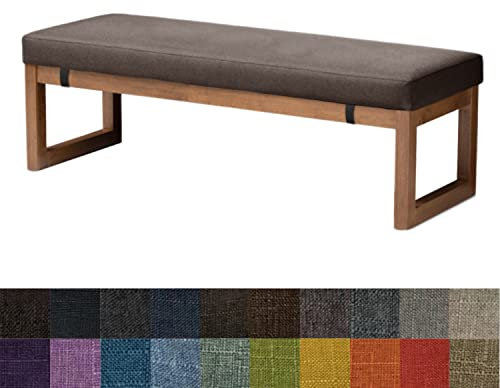 Kimgull Bankauflage Sitzkissen Bank Bankkissen Sitzauflage Sitzpolster Sitzbank Auflage Polster fur Banke Kissen Kissenauflage for Küchenbank Gardenbank Essbank (140X40X5CM Hellbraun)