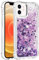 KBIKO-zxl Compatible with iPhone 12 Case Star Glitter Shiny Slim Fit Shockproof Protective Girly Women Crystal Clear Phone Case Cover for iPhone 12.Purple YBL