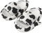 GULAKY Cloud Shark Slides Pillow Slippers Damen/Herren Hausschuhe Unisex Badeschuhe für Sommer，Kühe weiß，36.37