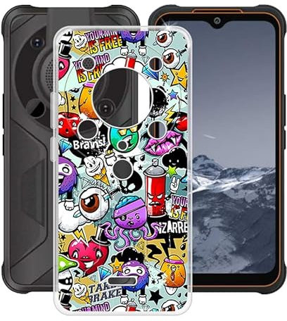 HGJTF Hülle für AGM Glory G1 Pro (6.53), Ultra Dünn Transparent Weiche TPU Schutzhülle Case, Stoßfest Anti-Kratzer Bumper Handyhülle Cover für AGM Glory G1 Pro - XS40