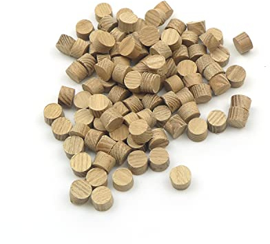 10mm Ash Flat Head Cross Grain Plug - Pack of 100