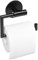 Dailyart Toilettenpapierhalter Ohne Bohren,Toilettenpapierhalter Edelstahl Klopapierhalter Klorollenhalter Kleben Selbstklebende Wandmontage Klopapierhalter Ohne Bohren für Küche und Badzimmer Schwarz