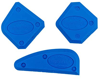 WEFA Fugenprofi Standard 3er Set/Fugenglätter, Fugenwerkzeug, Fugenabzieher, Fugenspachtel, Fugenspachtel, Abzieher, Glätter, Silikon