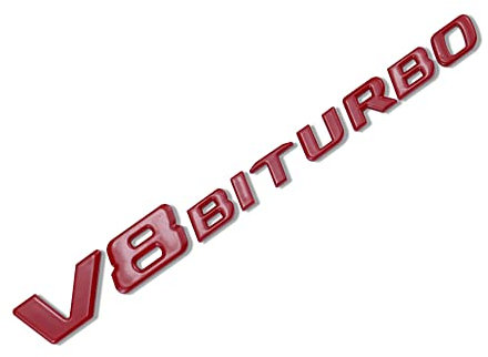 TW PREMIER Auto Hintere Abzeichen Buchstaben Aufkleber, Für V8 BITURBO Kofferraum extern schmücken Zubehör,C