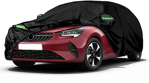 JUDANNA Autoabdeckung Wasserdicht Ersatz für 2006-2025 Opel Corsa D E F 3/5-door Hatchback, Outdoor Auto Abdeckplane Vollgarage Autoplane Regen Sonne Staub Schutz Auto Abdeckung