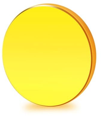 PRESIONQI CO2 Laser Lens, Dia: 0.71/ 18mm FL 2.5/63.5mm Laser Mirror, CO2 Laser Focal Lens for CO2 Laser Engraving Cutting Machine