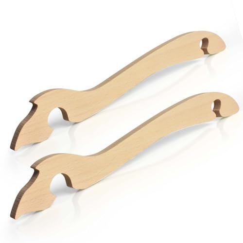 Wooden Oven Rack Puller 2 Pack Oven Long Handle Push Pull Tool Oven Accessories for Toaster Oven Air Fryer, Prevent Scalding