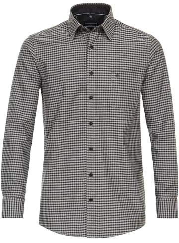 CASAMODA Flanellhemd Langarm kariert Comfort Fit