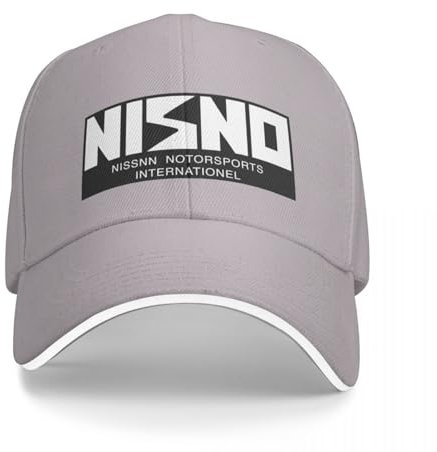 CanKan Basecap NISNO Initial D NISMO Old Logo Spoof White Cap Baseballmütze Weihnachtsmütze Damen Golfbekleidung Herren