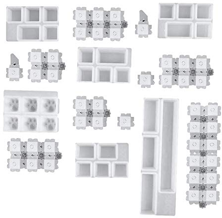 Juwaacoo Mechanical Gaming Keyboard Shape Computer PC Gamer Keycaps Silicone Moulds Resin Epoxy Moulds Handmade Crafts Making Tools