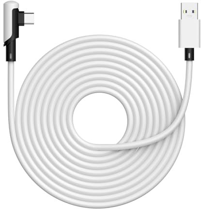 Bjids Link Cable 3M/10ft Compatible for Quest2/Pro/Quest 3/Pico4 Accessories, VR Link Cable for PC/Steam VR,High Speed Data Transfer, USB 3.0 A to USB C Cable for VR Headset and Gaming PC