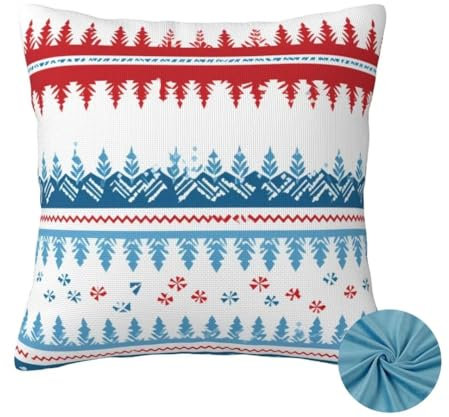 Kissenbezug 40x40 cm, Sofa Kissen Nordisch DekoKissen, Herbst Zierkissenbezüge, Kissenhülle Superweicher Kuschelkissen, Couch Kissen Weihnachten Cushion Cover, für Auto Zimmer Deko Wohnzimmer -OZ398
