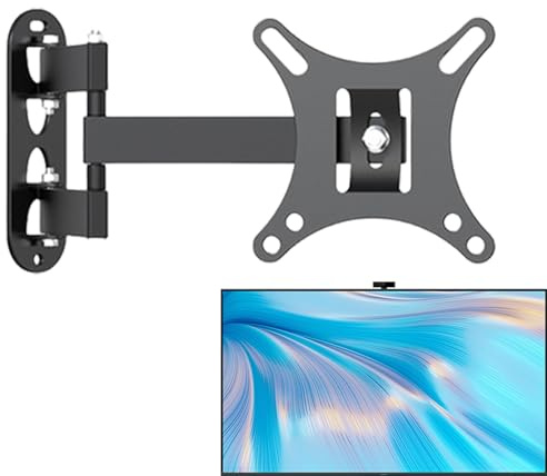 Full Motion TV Monitor Wall Mount Bracket - Monitor Mount Swivel TV Shelf Wall Mounted | Swivel Tilt Rotation for Mounting in