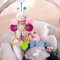 Canzoon Baby Spielzeug Bienen, Hängespielzeug mit Rasselpapier, Ziehringe, Beißring, Rasselringe, Spiegel, Kinderwagenkette, Plüsch Tier Activity Spielzeug Geschenk für Neugeborene 0,3,6,12 Monate