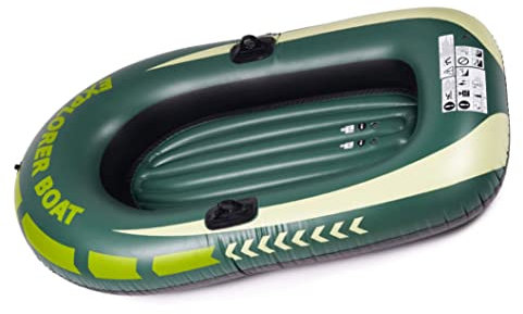 Aufblasbares Boot mit dem Wasserdichten, geruchsfreien, hitzebeständigen Booten im Hochleistungsfaltungsfalt grün verdickten Kajak für 1-Personen.