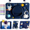 Funda Compatible con iPad 10ª Generación 2022 10.9 Pulgadas, Funda Infantil para iPad 10, Lindo Astronauta 3D con Soporte Giratorio 360°, Correa de Hombro