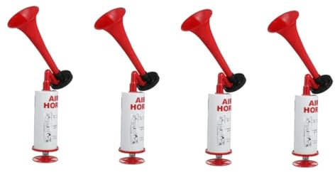 ibasenice 4stücke Manuelles Air Horn Handpump Trompete Für Sportveranstaltungen Lauter Krachmacher Für Fans Leicht Zu Bedienen Vielseitig Einsetzbar Für Feiern Und Outdoor-aktivitäten