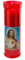 DRW Packung mit 12 roten Kerzen des Heiligen Herzens Jesu, 13 cm