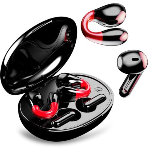 ZJXD Wireless Earbuds Bluetooth, Dual Set (In-Ear & Ear-Clip), Wireless Headphones Bluetooth 5.3 Earphones with Noise Cancelling Mic, Deep Bass Stereo Sound, 60H Playtime, IPX7 Waterproof, USB-C