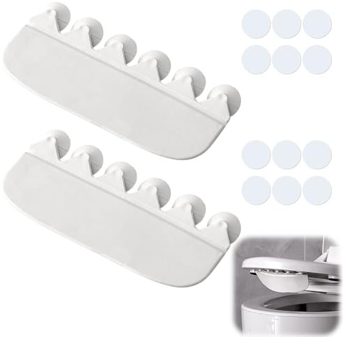 Set of 2 Urine Deflector for Toilet Seat, Toilet Seat Splash Guard Toilet Seat Urine Shield, PVC Material, Off-White, Children's Toilet Accessory for All Toilet Lids