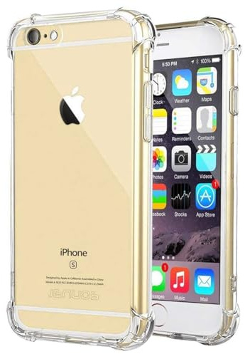 Wanyuexes Hülle für iPhone 5S Case, für iPhone 5 Case, für iPhone SE (2016 Edition) Case, Rundumschutz Schutzhülle Cover, Ultradünn TPU Transparent Stoßfest Handyhülle für iPhone 5 Clear