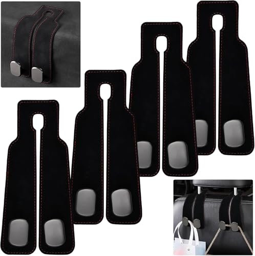 KYYGKY 4 pezzi car Seat Back Storage Hook Ganci per Poggiatesta Auto Ganci per Auto Appendi Borsa Ganci Universali per Poggiatesta Auto Gancio Organizer per Seggiolino Auto per portafogli e borse